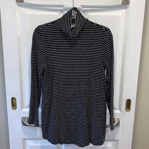 J. Jill Striped Tunic Turtleneck